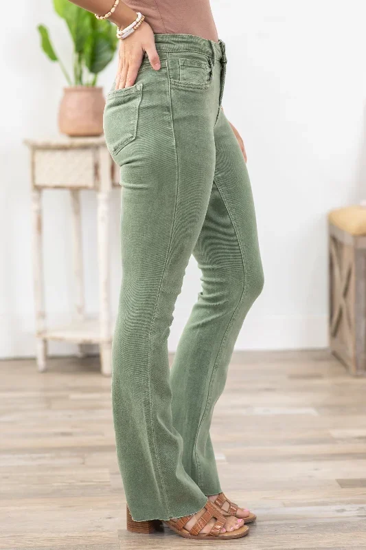 lovervet-olive-mid-rise-raw-hem-bootcut-jeans