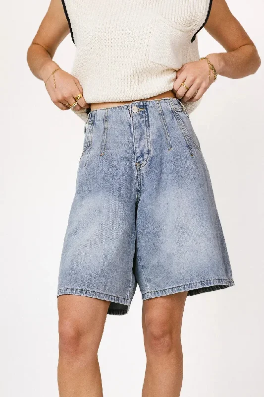 Mary Jane Denim Bermudas