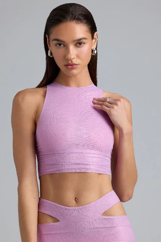 mila-metallic-ruched-top-violet-pink