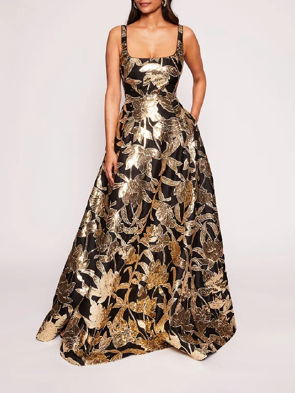 Lotus Sequin Gown