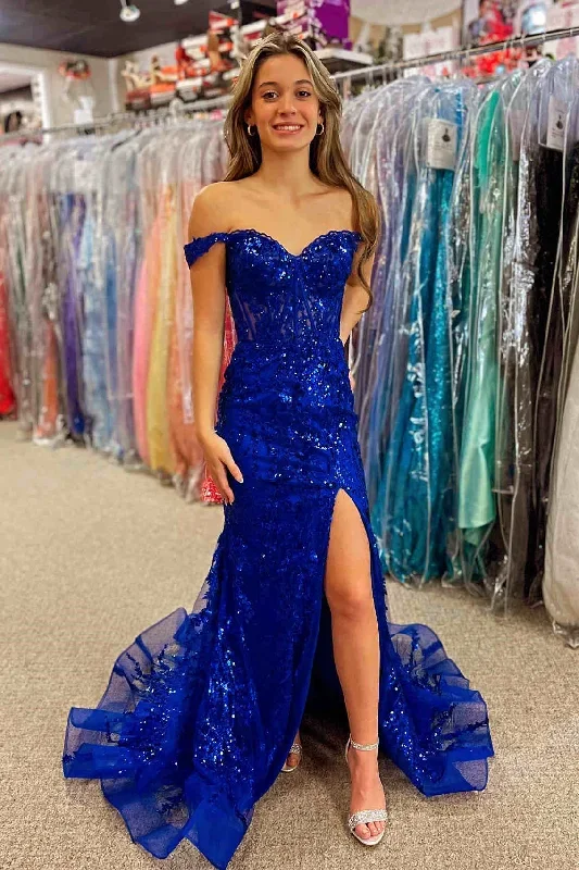 off-the-shoulder-gold-sequin-corset-mermaid-prom-dress-with-slit