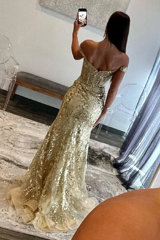 off-the-shoulder-gold-sequin-corset-mermaid-prom-dress-with-slit