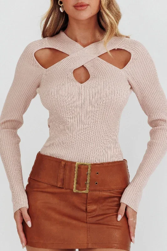 one-mind-cut-out-neckline-knit-top-mocha