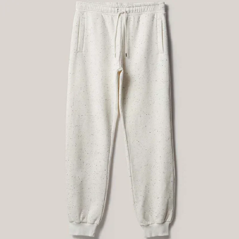 ORGANIC COTTON SWEATPANTS IN CREAM CONFETTI