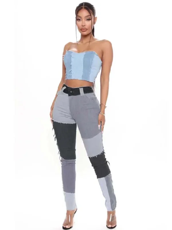 patchwork-high-waist-jeans