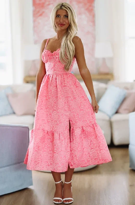 Perfect Day Midi Dress - Pink