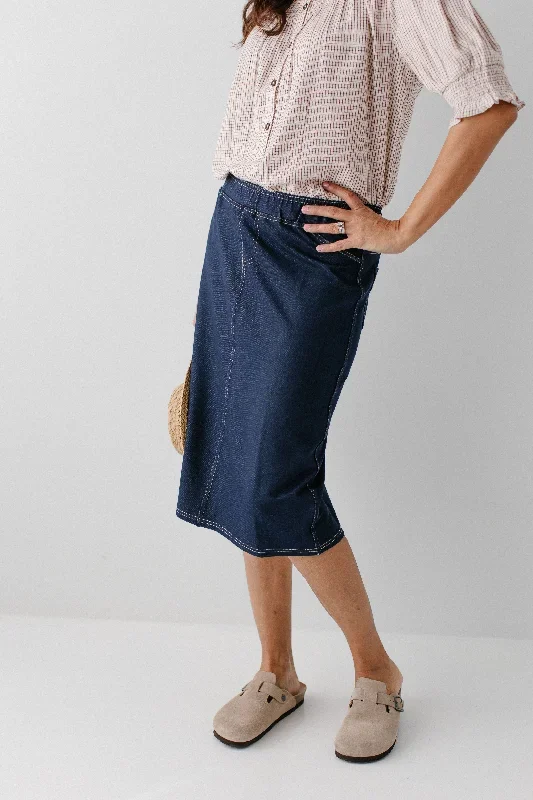 piper-knee-length-knit-denim-skirt