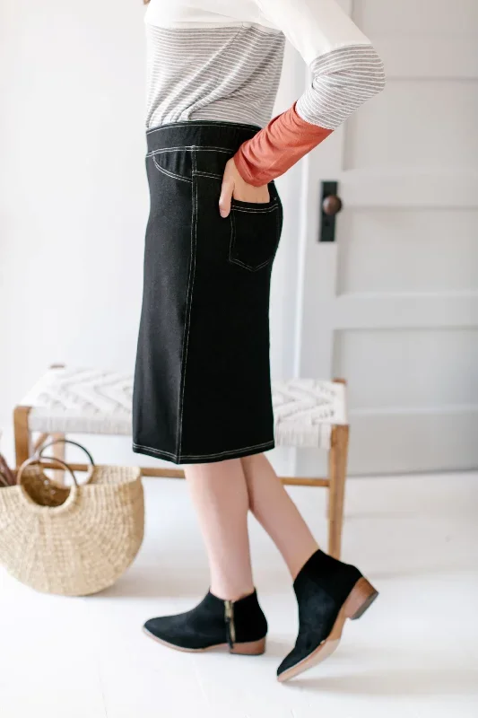 piper-knee-length-knit-denim-skirt