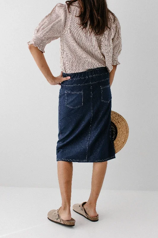 piper-knee-length-knit-denim-skirt