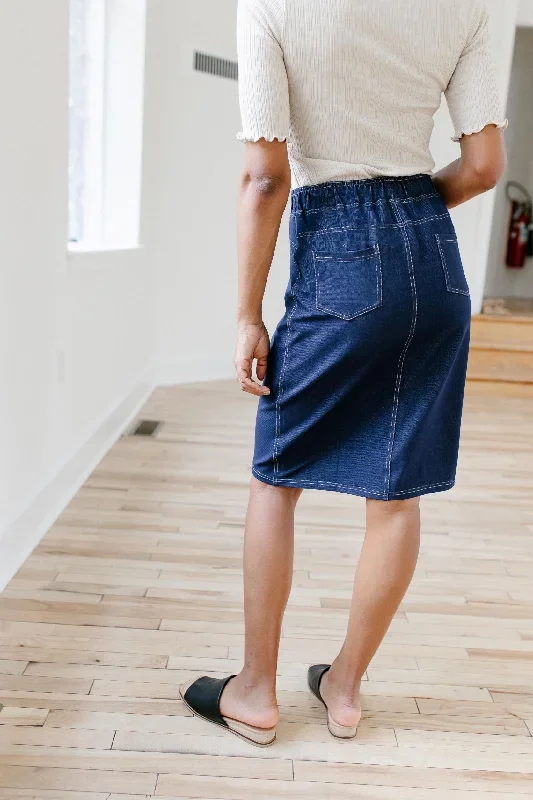 piper-knee-length-knit-denim-skirt