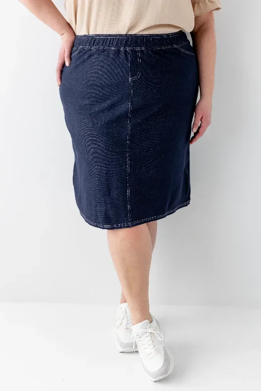 piper-knee-length-knit-denim-skirt