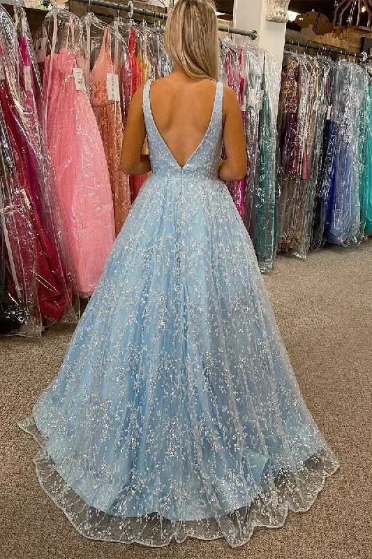 princess-light-blue-lace-v-neck-backless-a-line-prom-dress