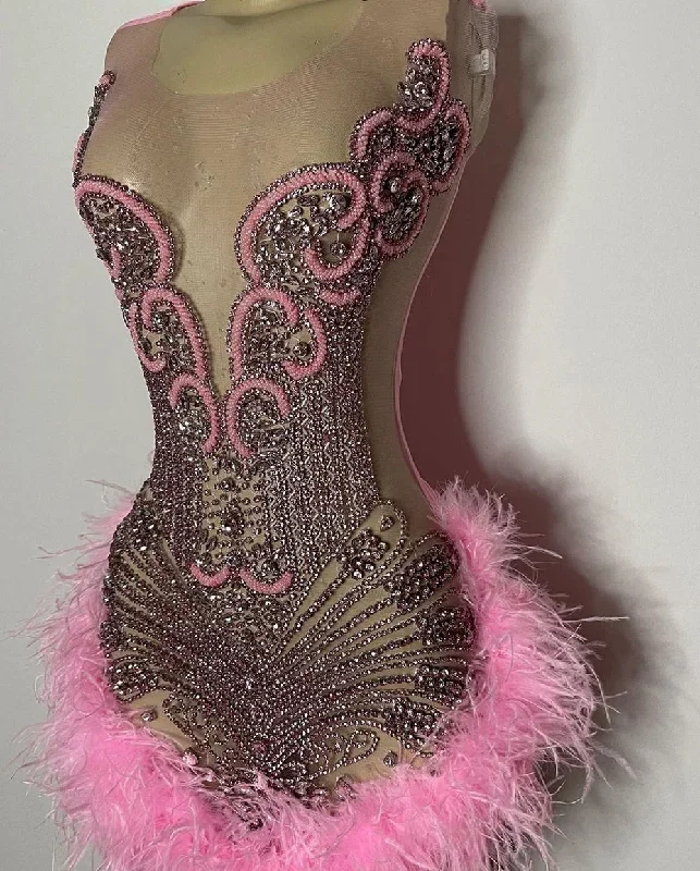 real-sample-luxury-sheer-sexy-see-through-birthday-party-gowns-sparkly-diamond-pink-feather-black-girls-short-prom-dresses-2023