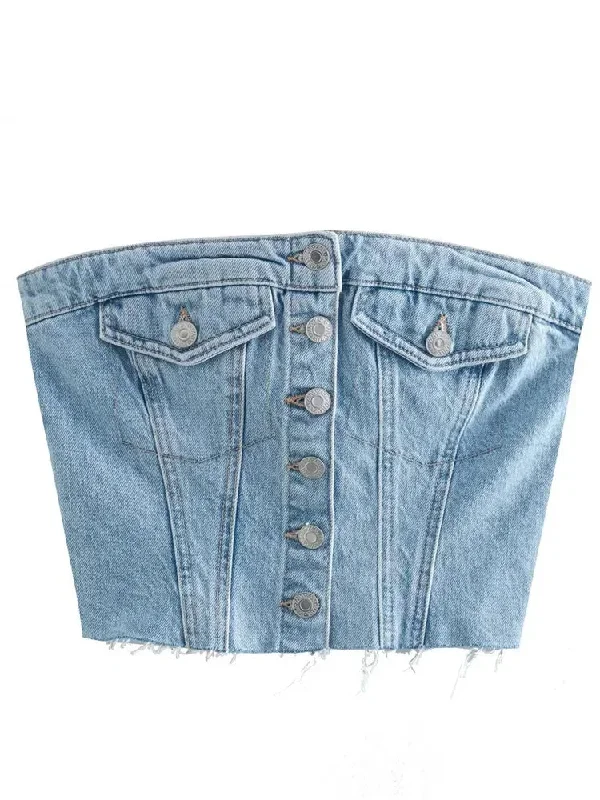 sexy-tube-sleeveless-buttons-up-bustiers-corsets-denim-off-shoulder-cropped-tank-mini-vest-2024-crop-tops