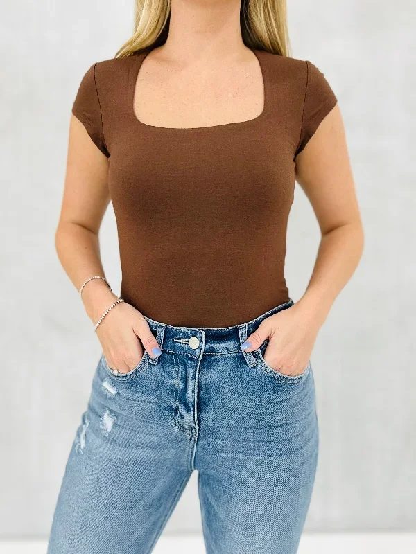 Side Hustle Top - Brown