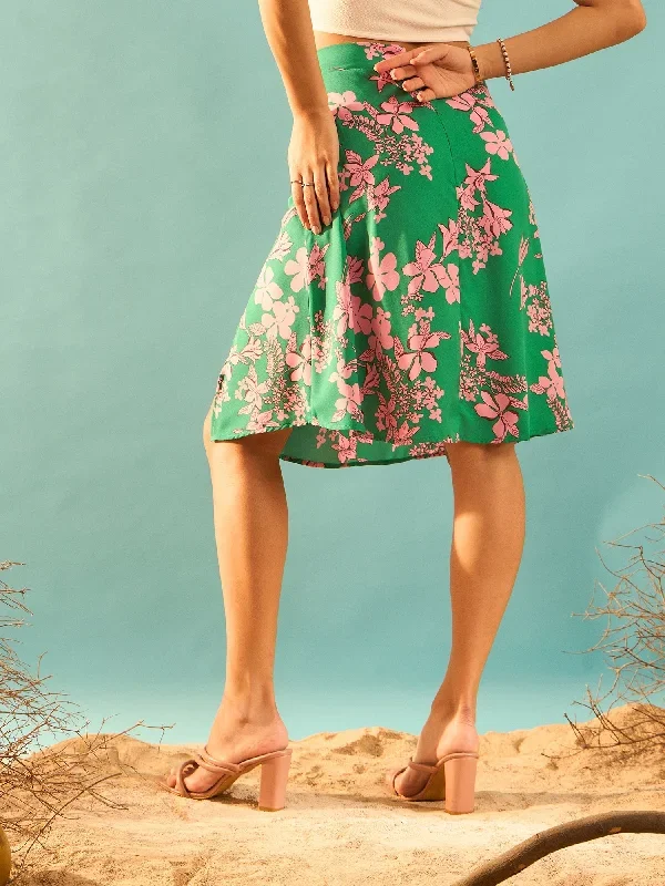 sk6452gr-berrylush-women-green-pink-floral-printed-high-rise-waist-straight-hem-thigh-high-slit-pencil-midi-skirt