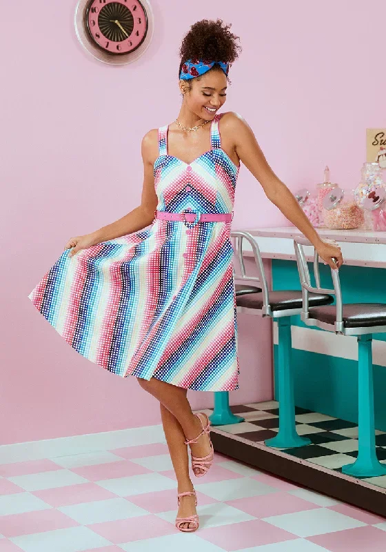 Sodas and Smiles Swing Dress