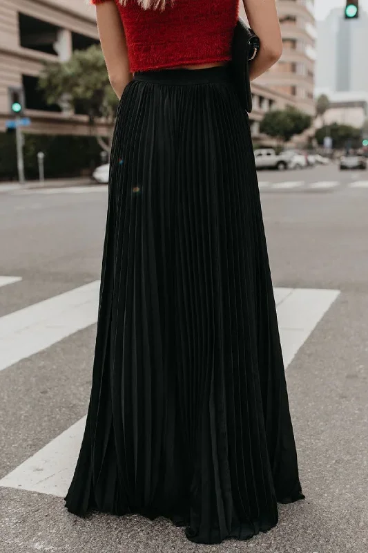 solid-color-high-waist-pleated-maxi-skirt