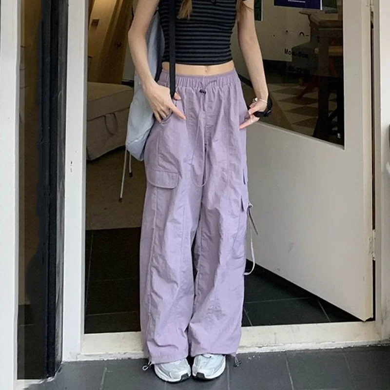 JuliaFashion - 2024 Streetwear Oversize Low Waist Joggers