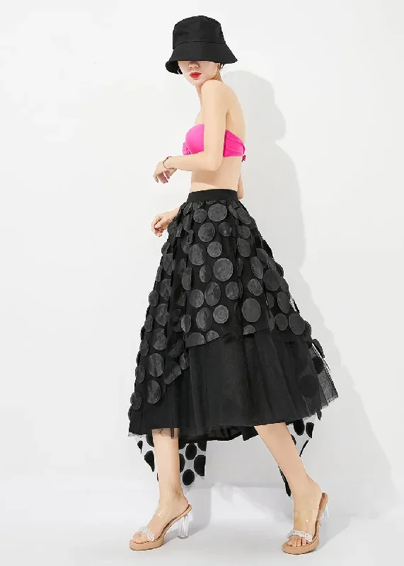 stylish-black-asymmetrical-exra-large-hem-tulle-a-line-skirts-summer