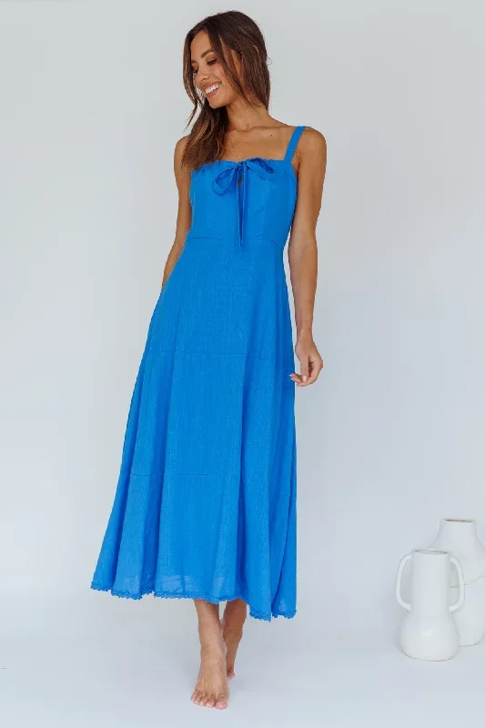 sublime-tied-neckline-midi-dress-blue