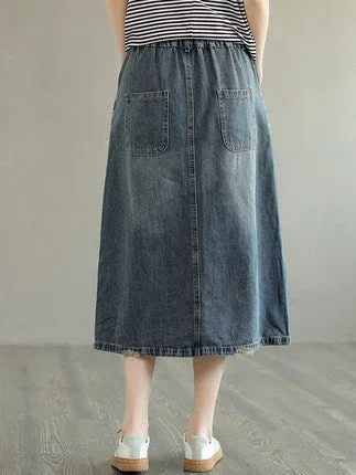 summer-retro-embroidery-ripped-cotton-denim-skirt