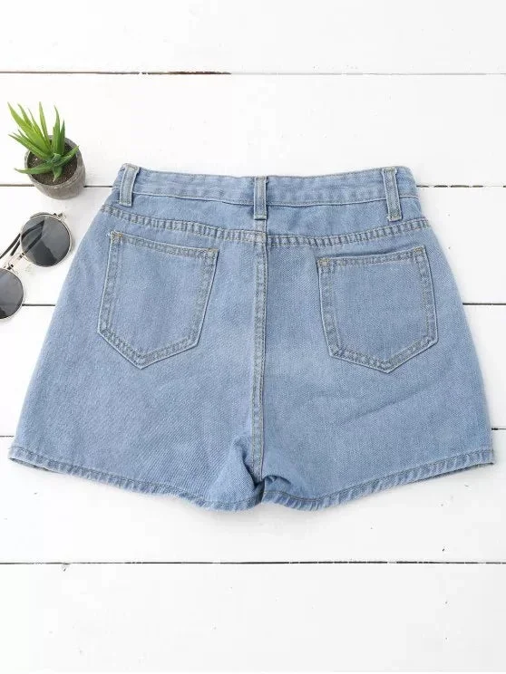 trendy-high-waisted-patched-denim-shorts