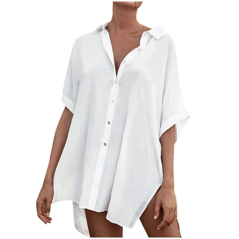 vintage-chic-white-button-up-tee