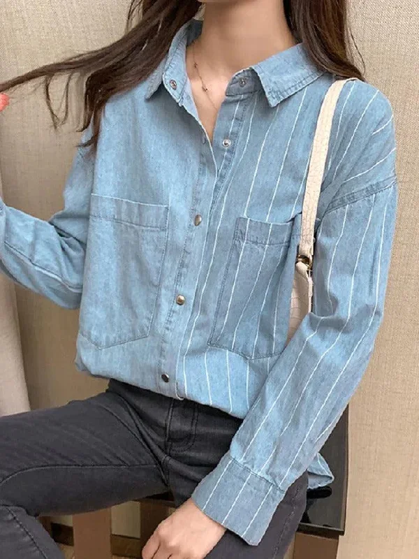 vintage-striped-splice-denim-blouses-shirts