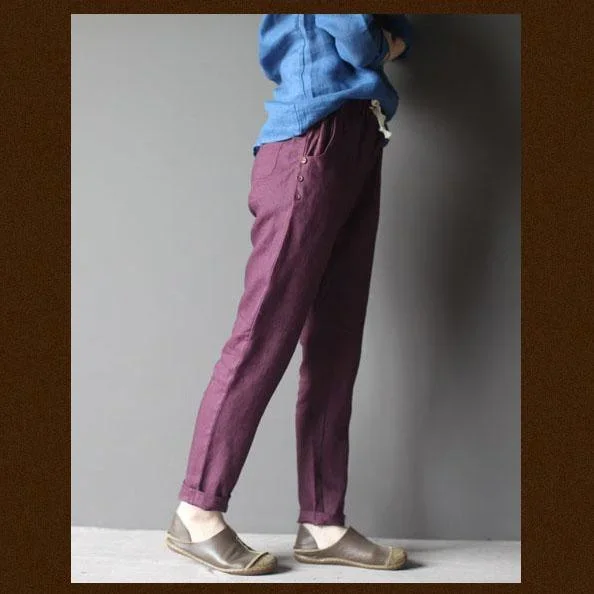 violet-women-linen-trousers-pants