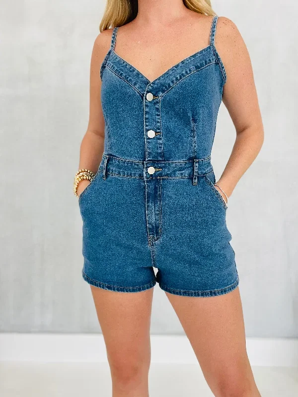 Wetzel Denim Romper