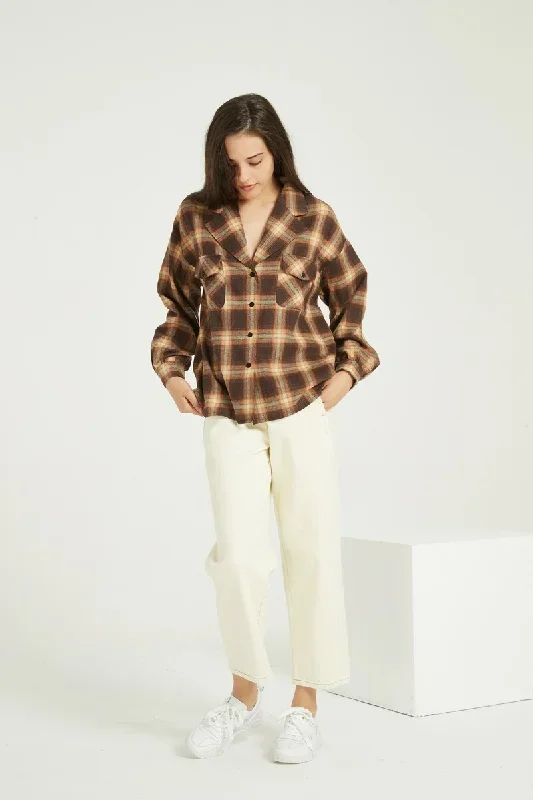 womencasual-long-sleeve-loose-plaid-blouse