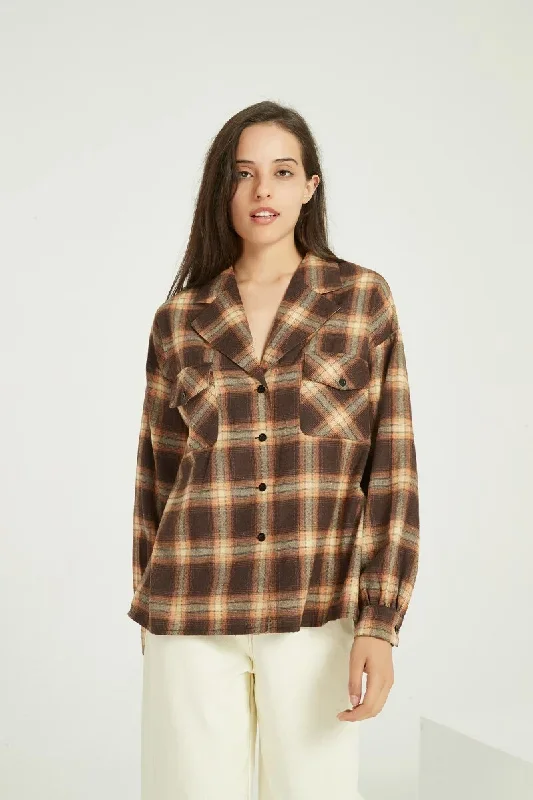 womencasual-long-sleeve-loose-plaid-blouse