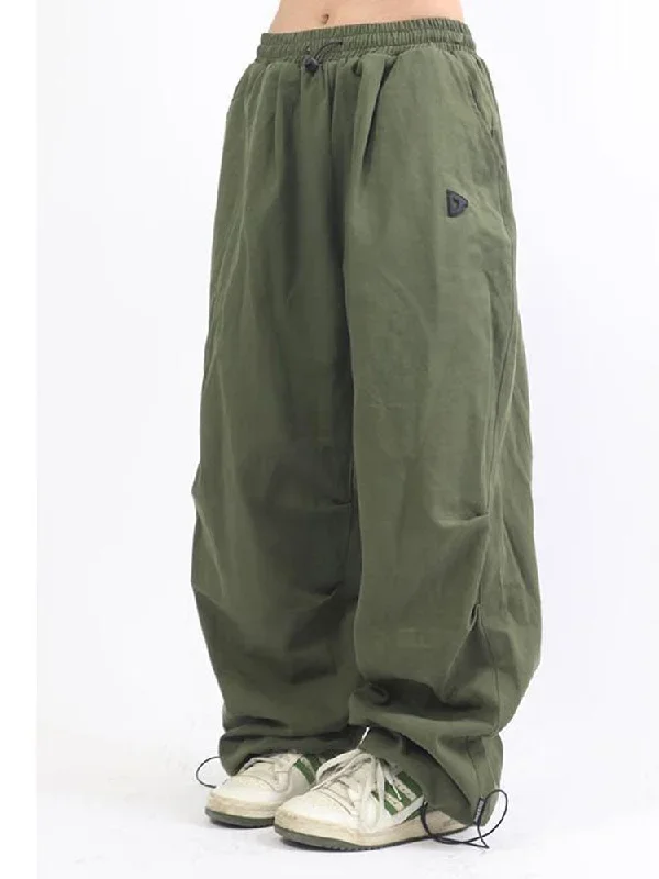 CityHottie - Y2K Women Streetwear Techwear Vintage Cargo Korean Oversized Parachute Pants Men Sweatpants Wide Leg Joggers Trousers Clothes