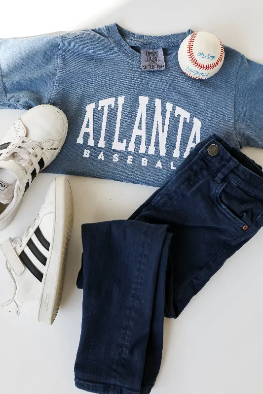 Youth Denim Atlanta Baseball Tee