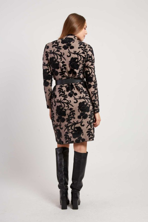 Robe courte manches longues en maille JACINTHE - Image 4