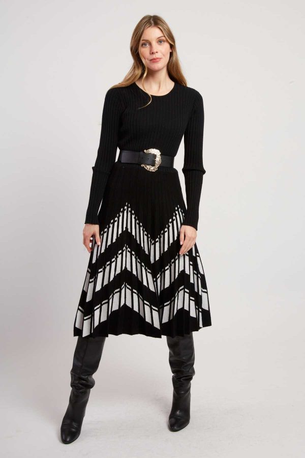 Robe mi-longue en maille JALOUSE