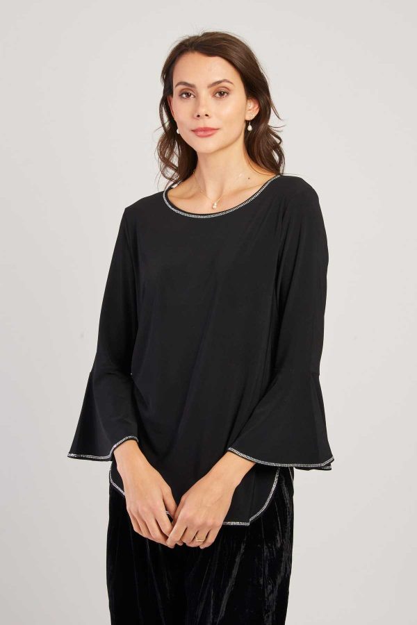 Blouse unie manches longues HAMILTON