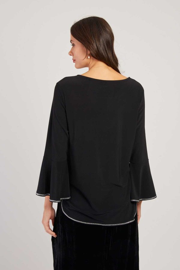 Blouse unie manches longues HAMILTON - Image 4