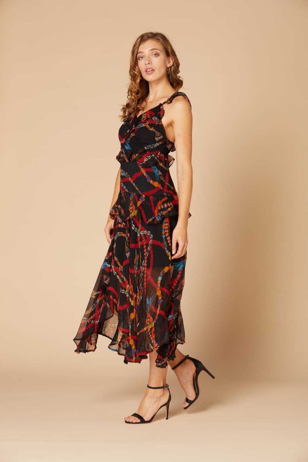 Robe imprimée à bretelles CAFTAN - Image 5
