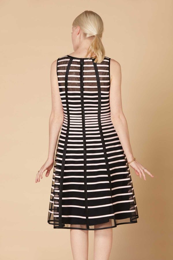 Robe en tulle uni à bandes - Adieu - Image 7