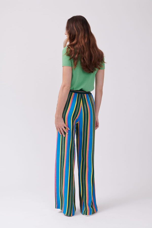 Pantalon ample rayé taille élastiquée PATSY - Image 3