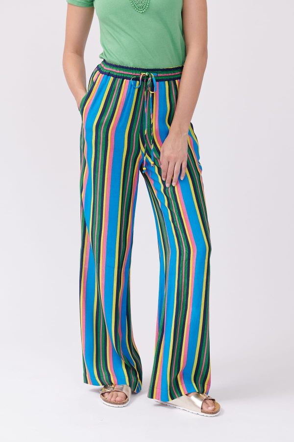 Pantalon ample rayé taille élastiquée PATSY - Image 4