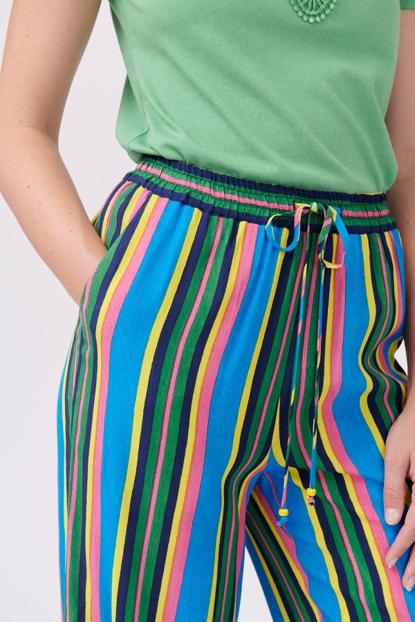 Pantalon ample rayé taille élastiquée PATSY - Image 5