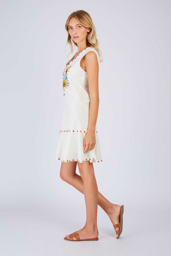 Robe courte brodée CLARA - Image 4