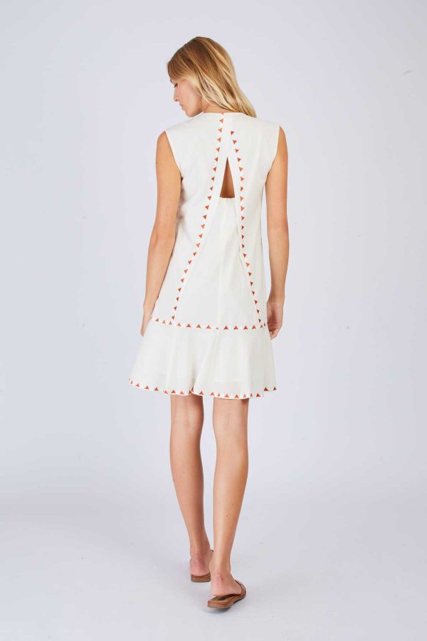 Robe courte brodée CLARA - Image 5