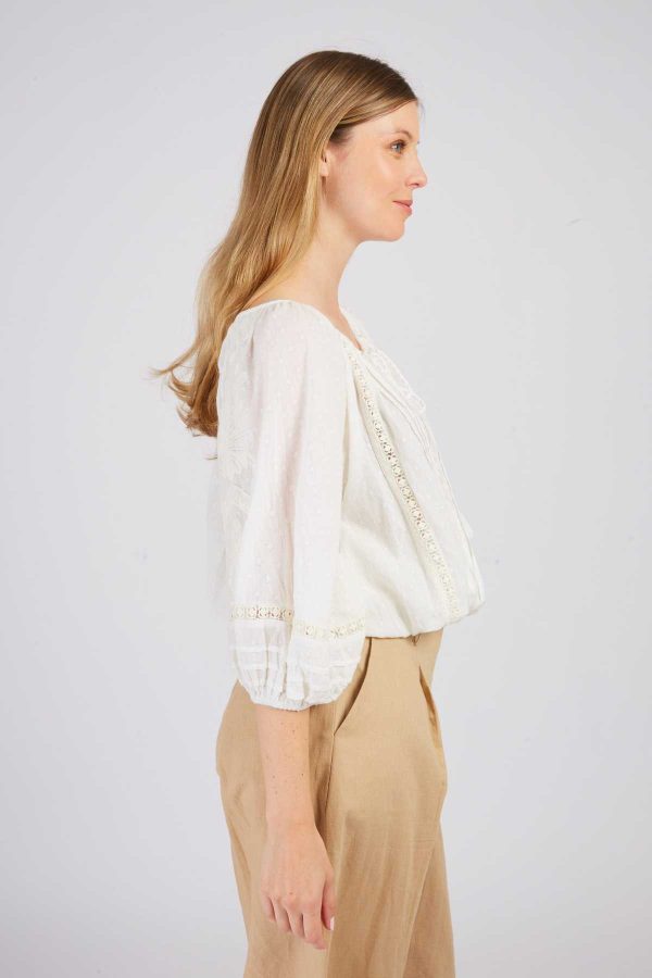 Blouse unie manches 3/4 BAHAMAS - Image 6